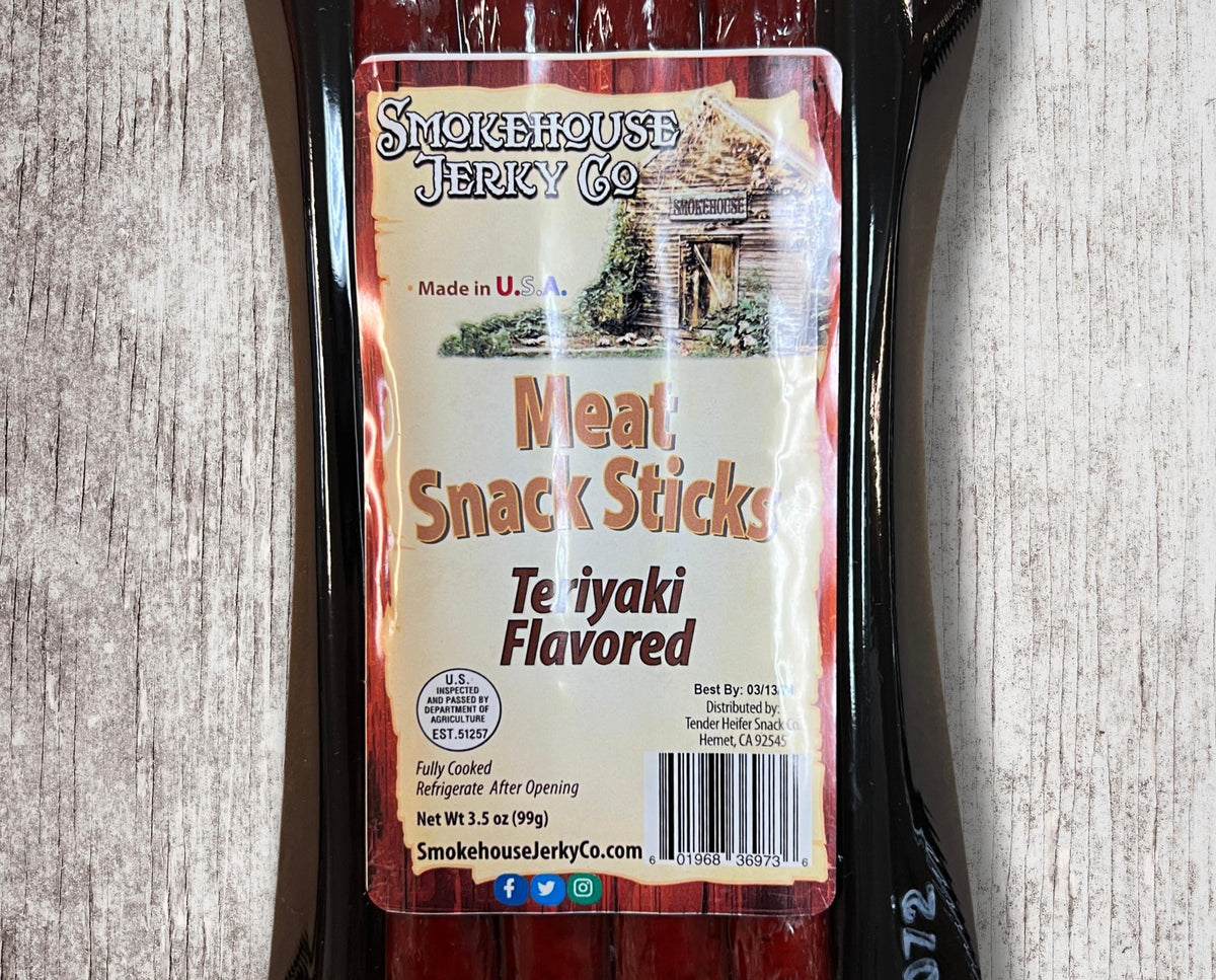 Meat Snack Sticks Teriyaki Flavored - 3.5 oz
