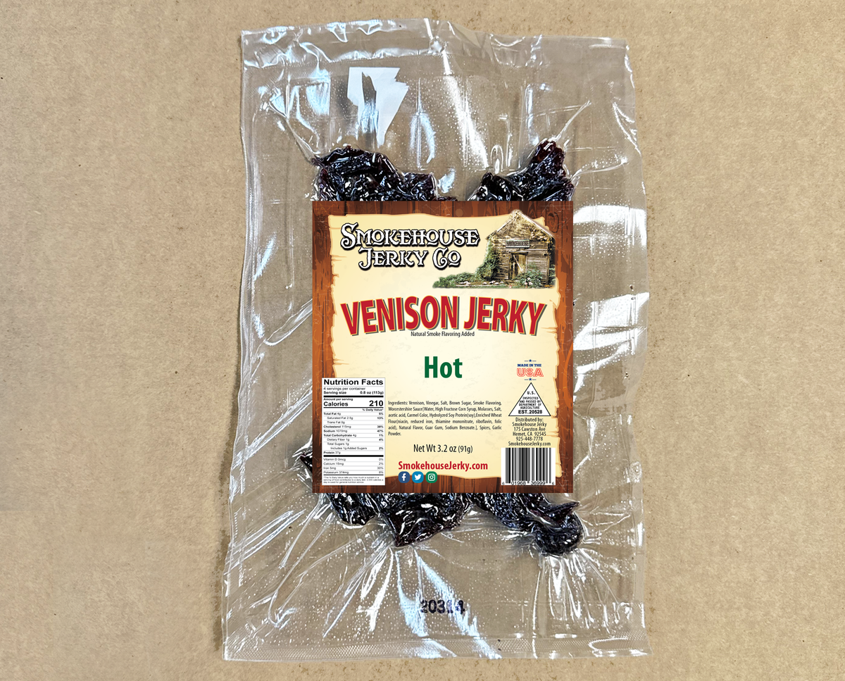 Venison Jerky Hot - 3.2 oz